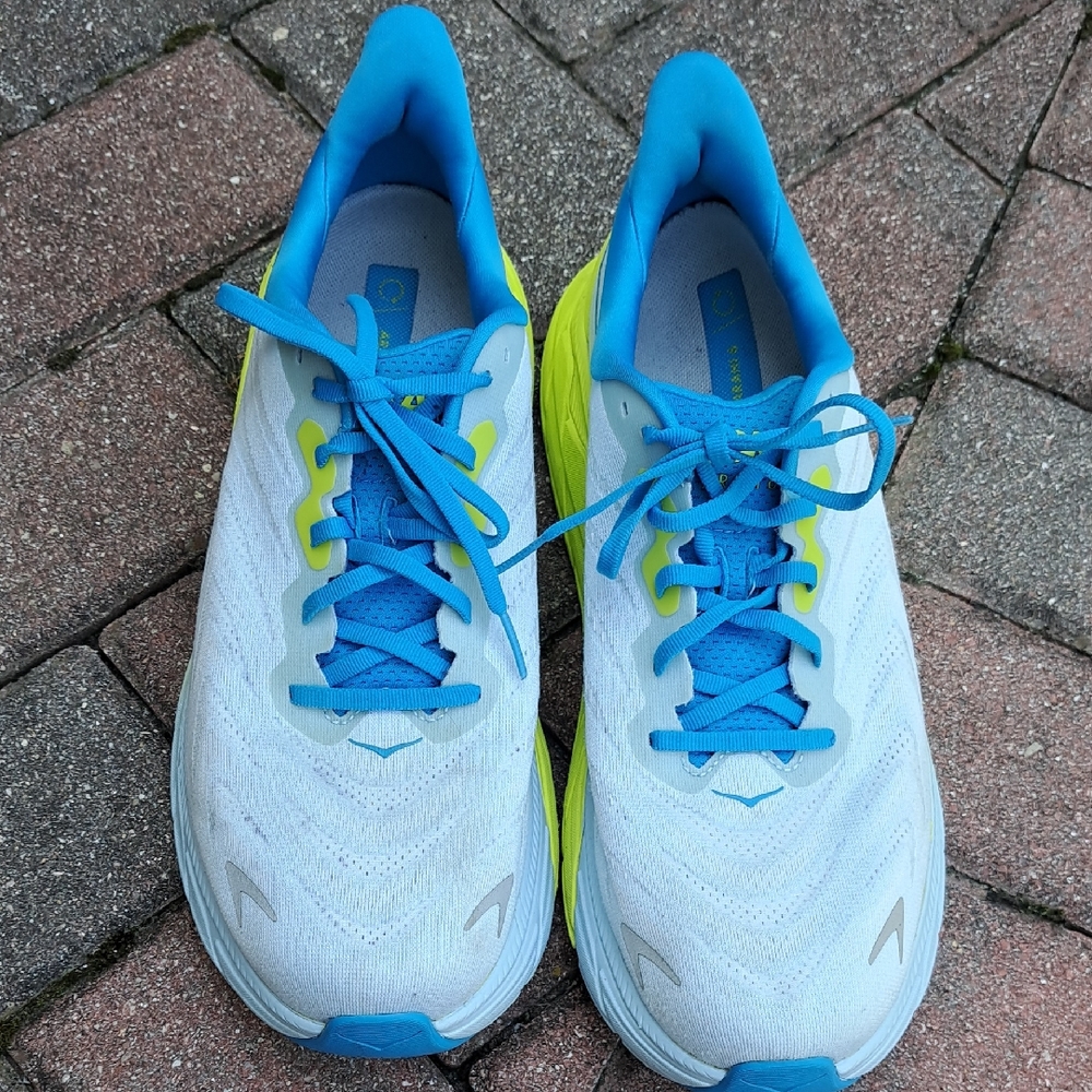 Hoka One One Blue and Green Running Shoes